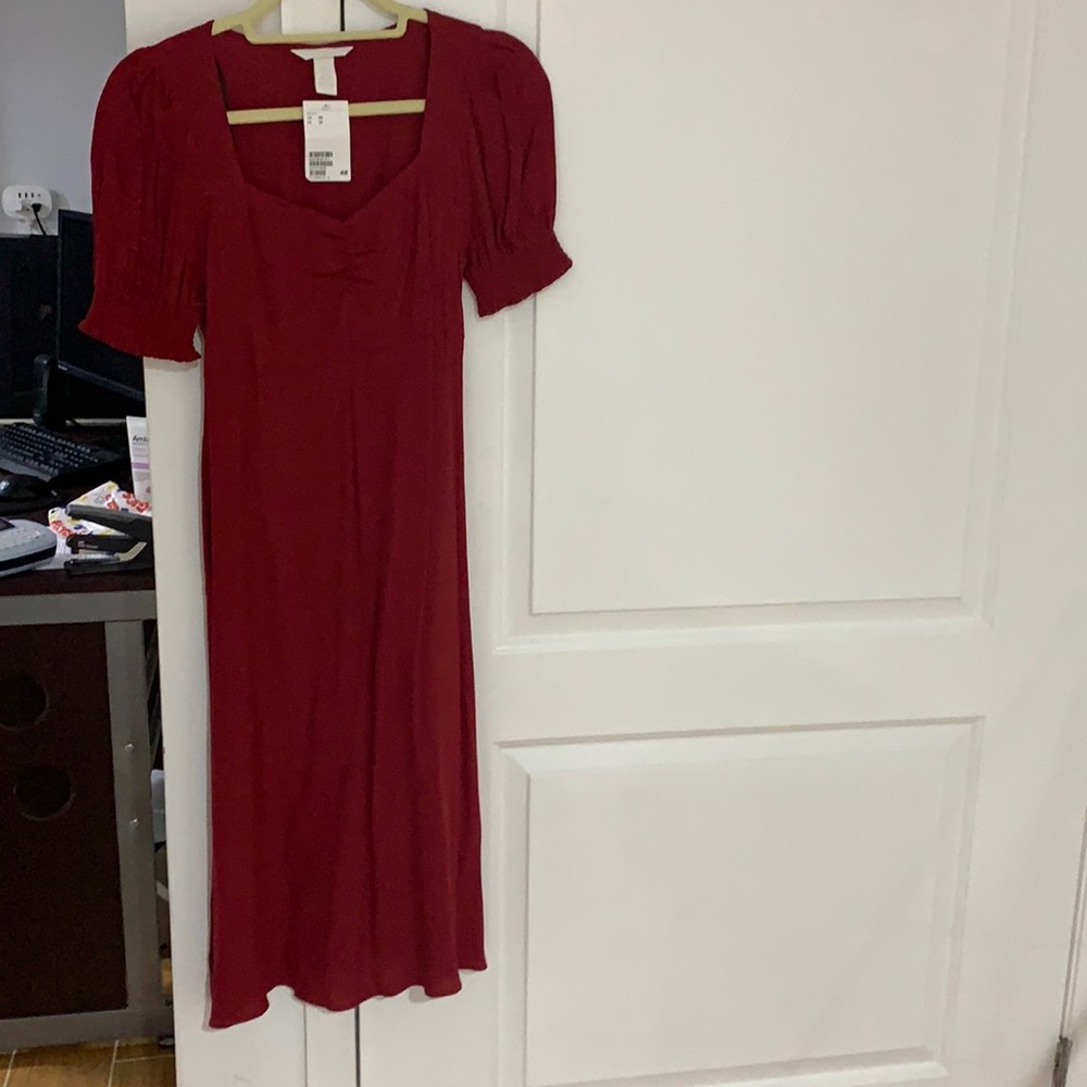 Maternity red dress
